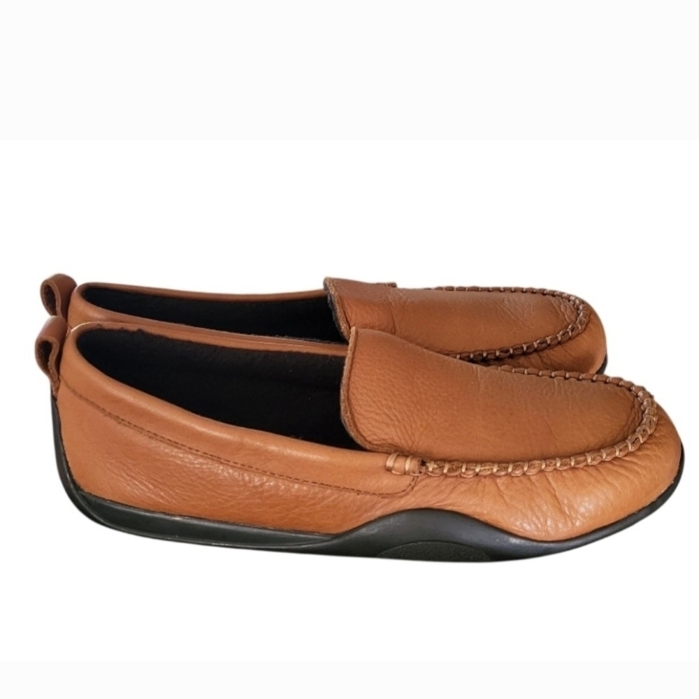 Florsheim Mens Brown Leather Driving Loafers Moccasins Slip On Shoes Size 8